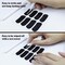 100 Pairs Sports Eye Black Stickers Set for Softball, Football, Lacrosse, Baseball Party Favors - Eye Stickers with 2 Pencils for Party Game Day Sports Supplies (Black)
